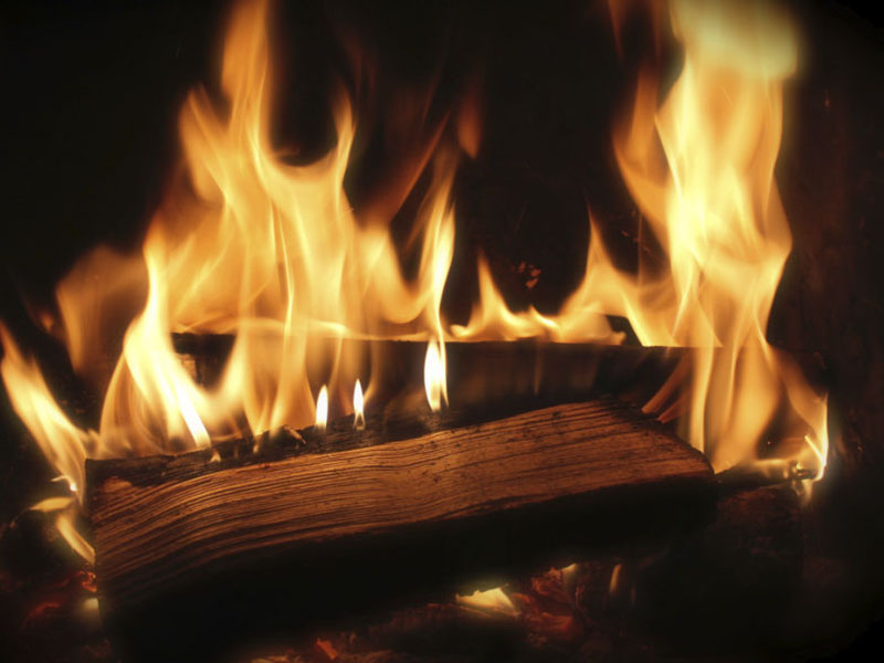 feu de cheminée